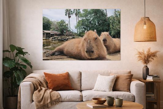 Poster (90x60 cm) "Capybara" 36" x 24"