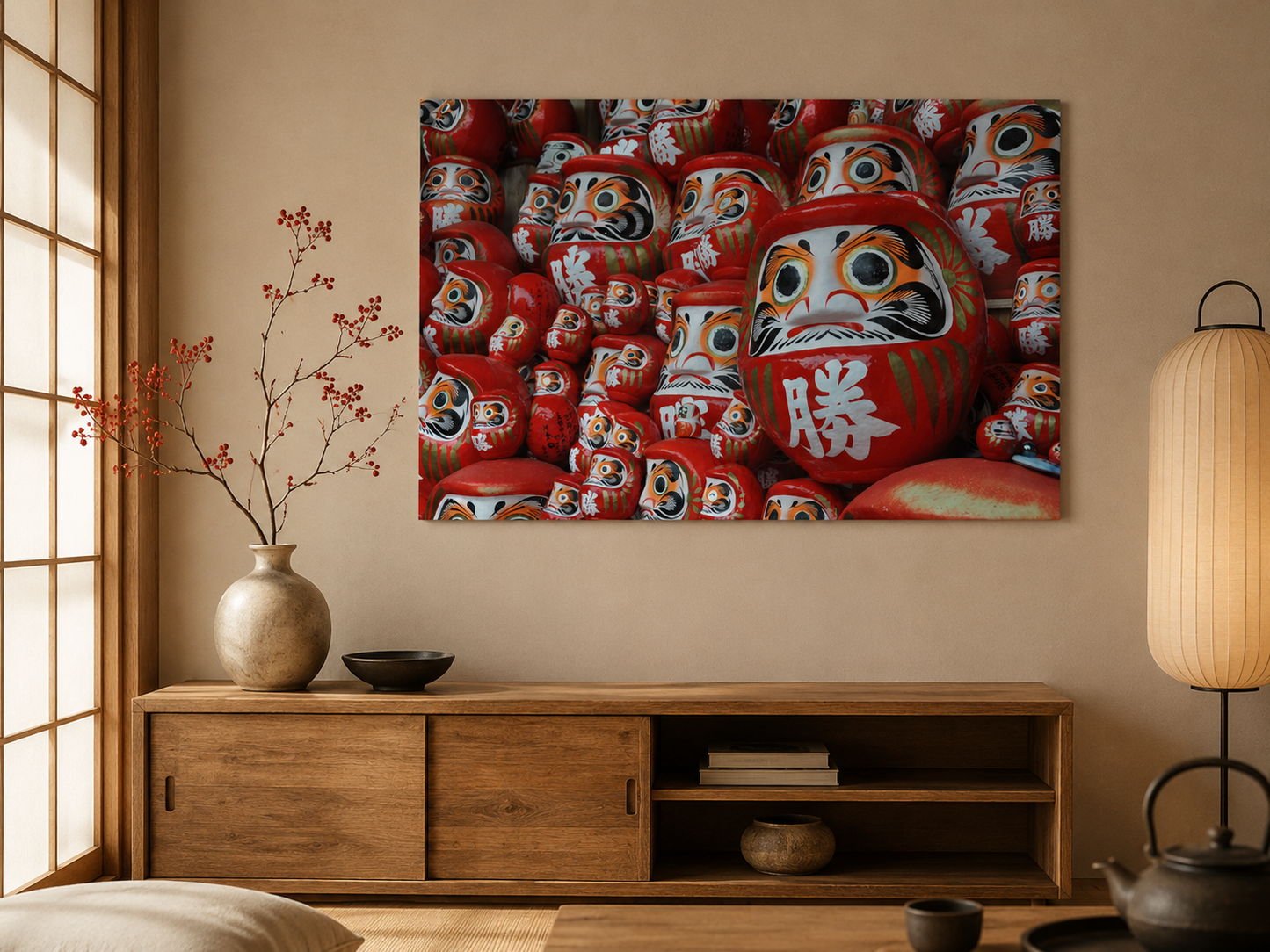 ポスター「だるま」– 60×40cm/24×16インチ