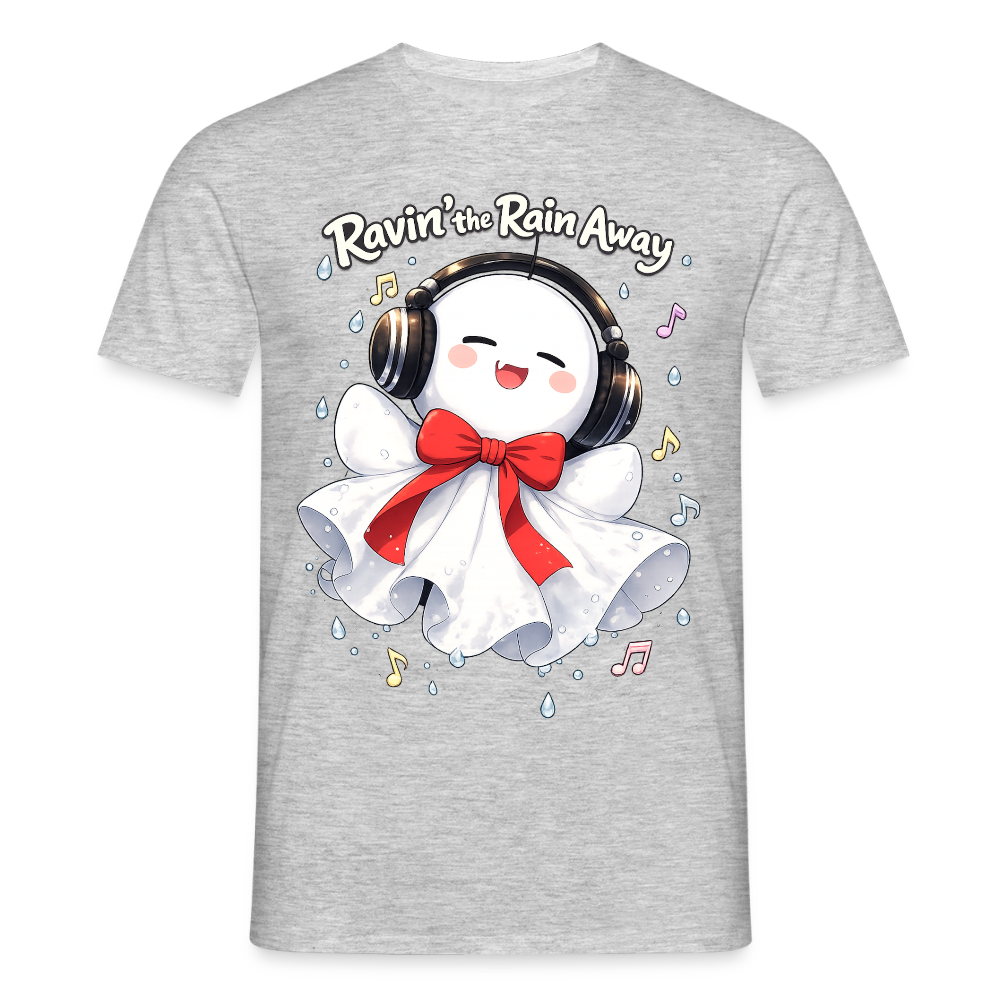 T-Shirt "Ravin' the Rain Away" - heather grey