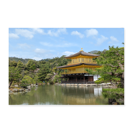 Poster (90x60 cm) "Goldener Pavillon"  36" x 24" - white