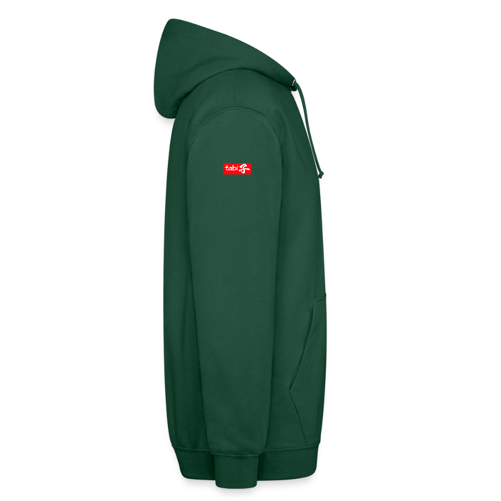Unisex Hoodie "Waku Waku" Neon Japan Street Style - bottle green