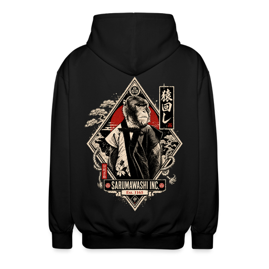 Unisex Zipper "Sarumawashi" - black