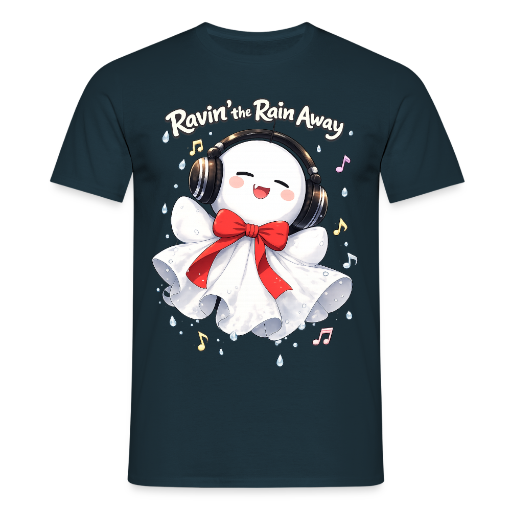 T-Shirt "Ravin' the Rain Away" - navy