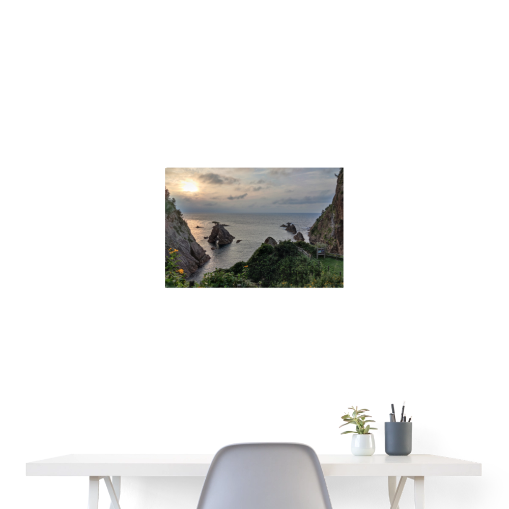 Poster "Uradome Küste" 24" x 16" (60x40 cm) - white