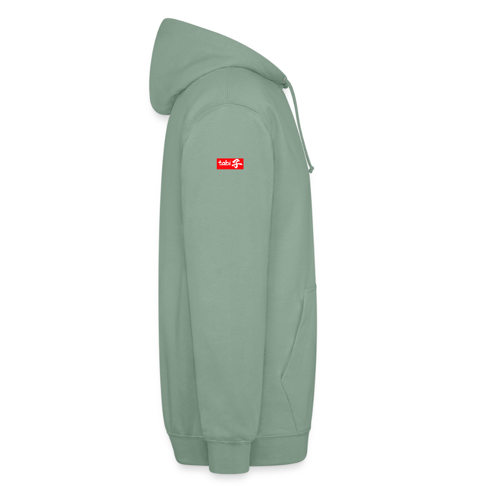 Unisex Hoodie "Waku Waku" Neon Japan Street Style - steel green