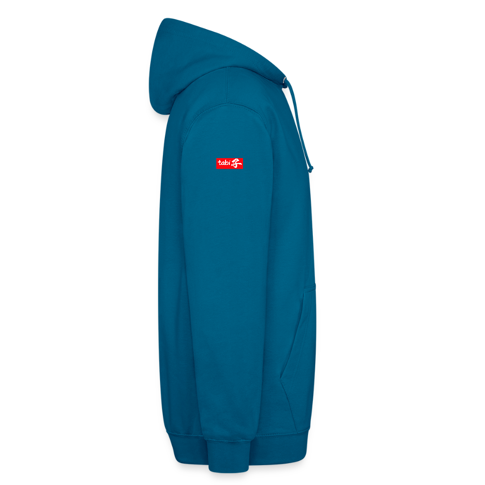 Unisex Hoodie "Waku Waku" Neon Japan Street Style - deep sea blue 