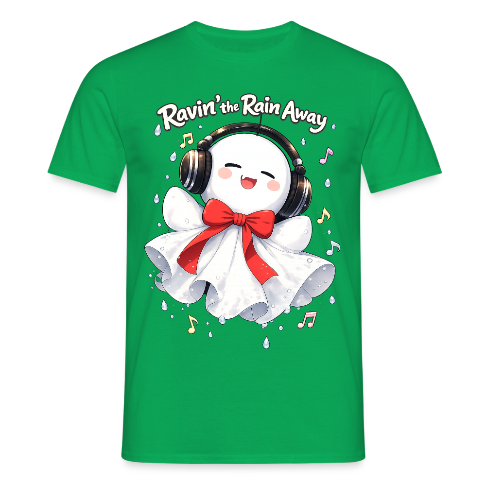 T-Shirt "Ravin' the Rain Away" - kelly green