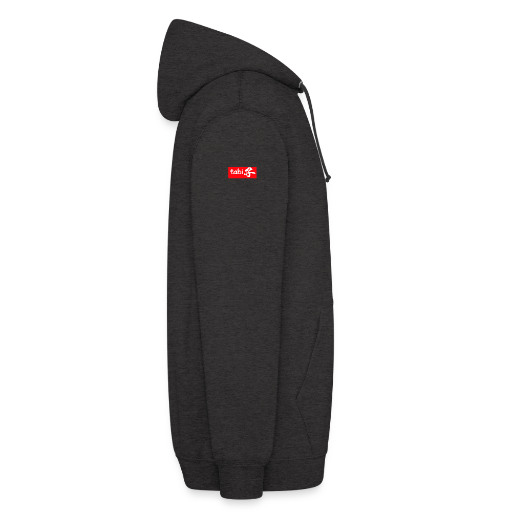 Unisex Hoodie "Waku Waku" Neon Japan Street Style - charcoal grey